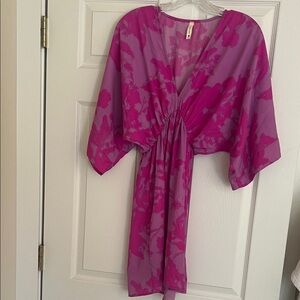 Pink and Purple Kimono Dress